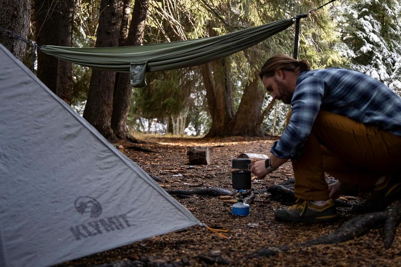 Klymit Camping Hammock 400 lb. Capacity with Heavy Duty Straps and Caribiners - Navigator Series - Pink - Image 5